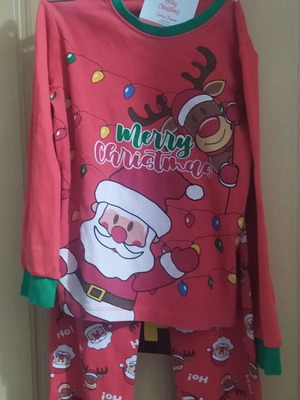 Christmas kids pajamas new set for 6-7 years old