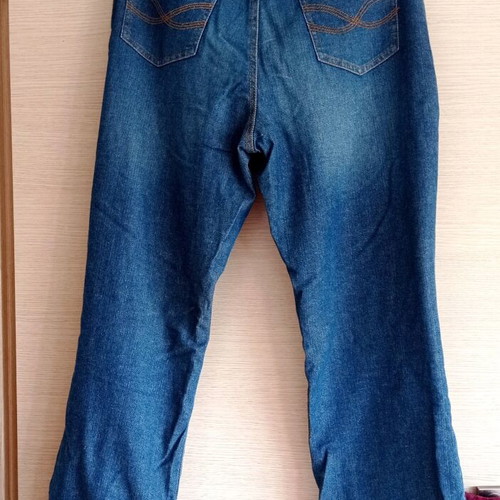Jeans boot cut pants new with fleece lining blue XL