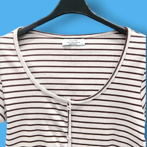 Fitted striped dress Bershka size large like new