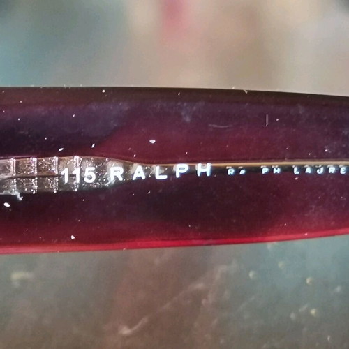 Ralph 7540/S sunglasses used, vintage Y2K dark ruby