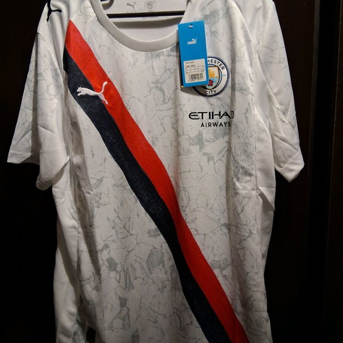 Manchester City away jersey new, size Large