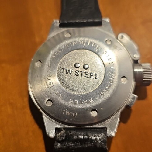 TW Steel men's wristwatch, black, chronograph