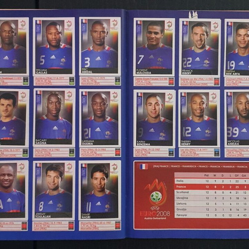 Panini EURO 2008 Austria-Switzerland album used, 100% complete