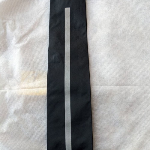 DKNY tie used, 100% silk metallic anthracite color