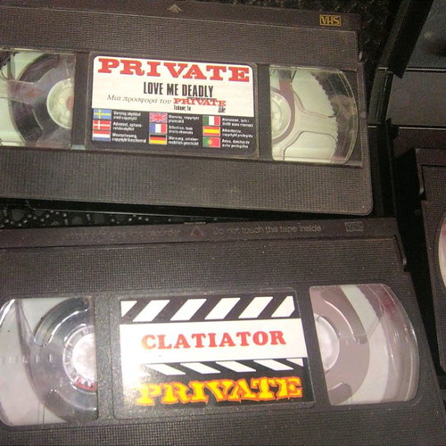 Private collectible VHS tapes used, vintage