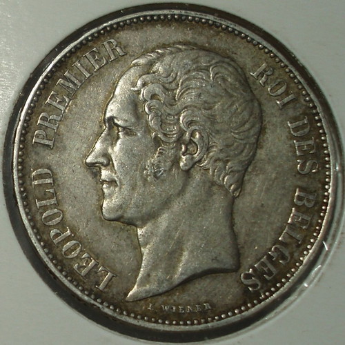 5 Francs 1849 Léopold I used