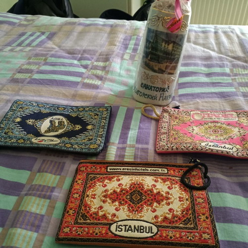 Set of women's wallets and Lagaster makeup bags gift new