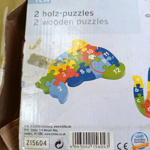 Wooden puzzle used, the dolphin, for ages 3 and up