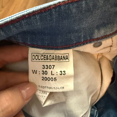 Dolce & Gabbana slim jeans like new, light wash, made in Italy