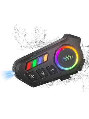 XO BE56 ακουστικό κράνους μηχανής με πολύχρωμο φωτισμό LED κατόπιν παραγγελίας