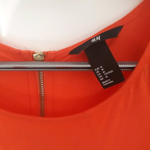Φόρεμα αμάνικο γυναικείο H&M καινούργιο, πορτοκαλί, μέγεθος Μ, με φερμουάρ