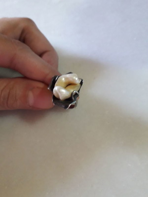 Vintage Silver Ring with Shell Like New