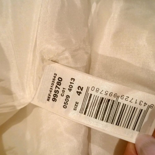 MNG Suit Vintage jacket 100% linen new, size 42, white