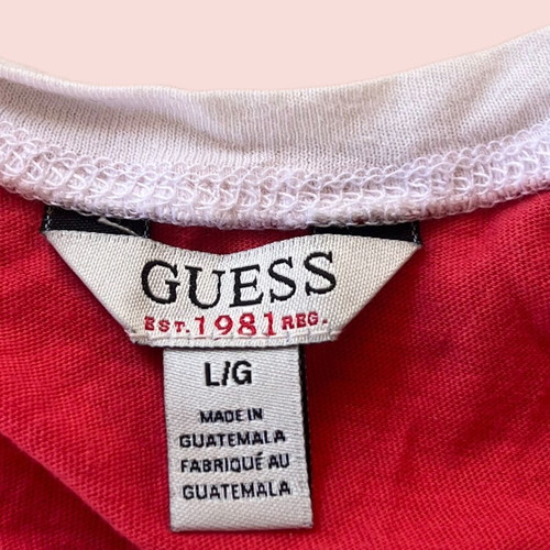 Guess women's sleeveless top red like new, size Large