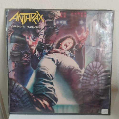 Anthrax Spreading The Disease LP used, metal, made in Greece 1986