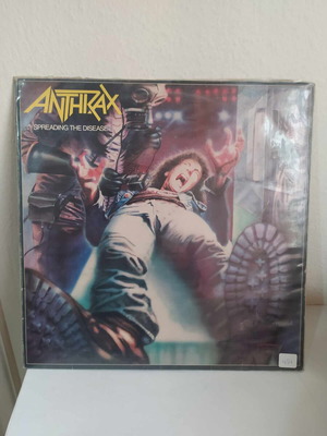 Anthrax Spreading The Disease LP used, metal, made in Greece 1986