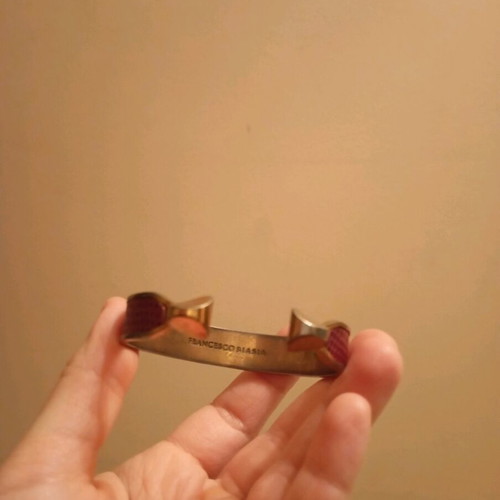 Francesco Biasia bracelet used, adjustable red leather