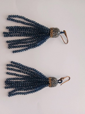 Earrings impressive like new, size 9.5 cm