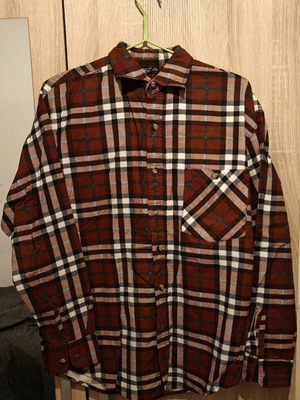Okay men's cotton checkered shirt used, size Small/Medium