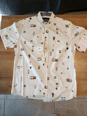 Πουκάμισο Aape By A Bathing Ape® άσπρο με πολύχρωμα σχέδια σαν καινούργιο