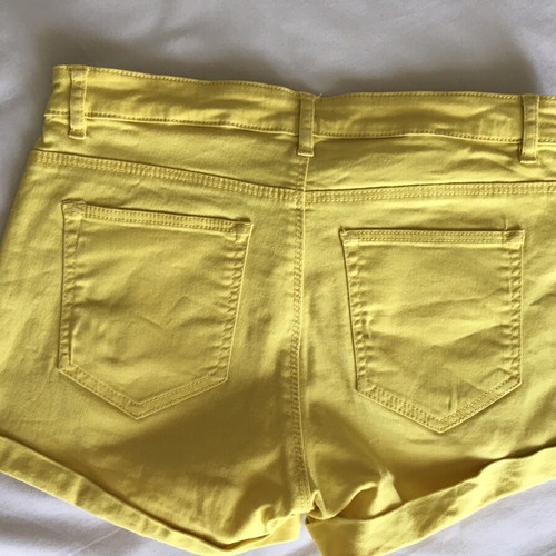 H&M yellow women's shorts like new, size S