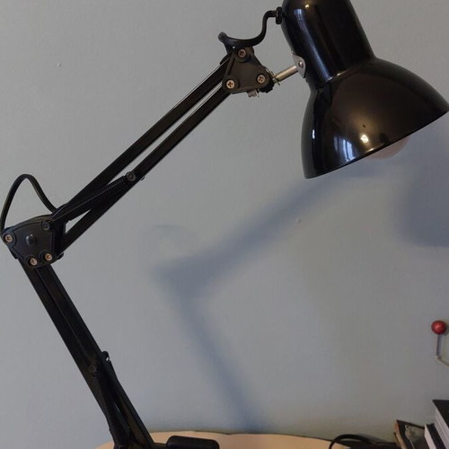 Black desk lamp