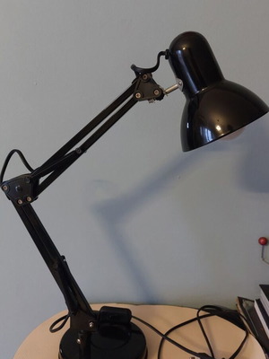 Black desk lamp