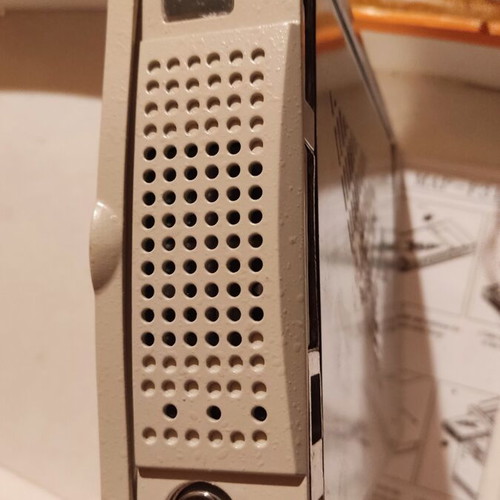Mobile rack used retro device with box and instructions