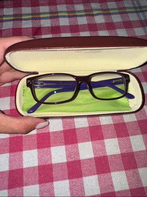 Astigmatism Glasses Oliver Peoples like new, purple frame and lenses