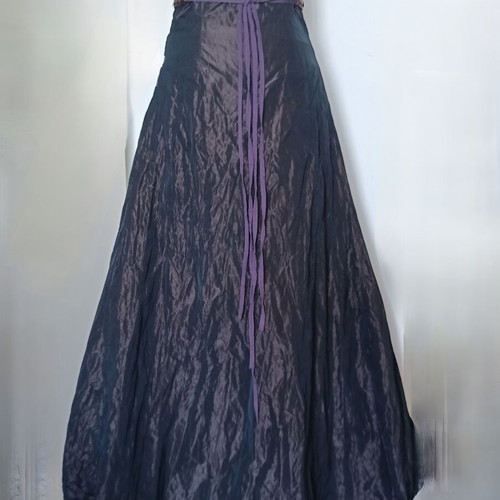 Vitsio evening maxi dress like new, taffeta brown and black