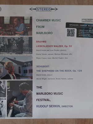 Chamber Music From Marlboro LP new, classical audiophile edition