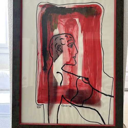 Painting Klaudios95 used, framed 60x80 cm