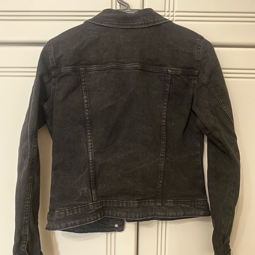Bershka Denim Jacket like new, size M, black and grey