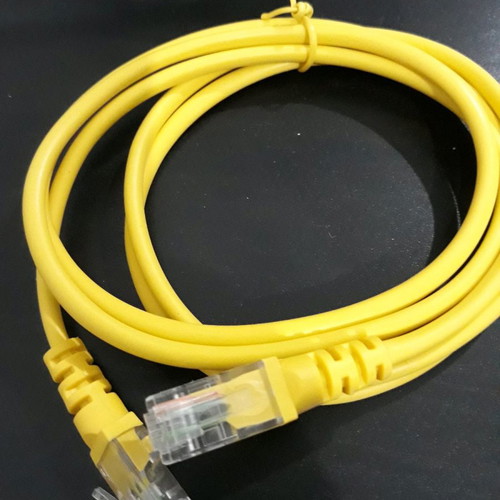 Cat5e Ethernet cable yellow new, 1.5m network length