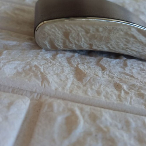 Flask with leather cover like new, 6 oz capacity