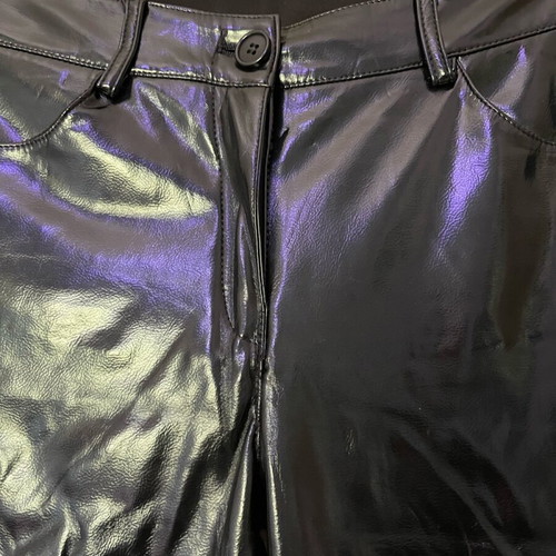 Vinyl pants black like new, size XS