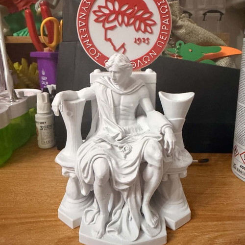 Olympiacos statue custom 3D printed design, 15 cm