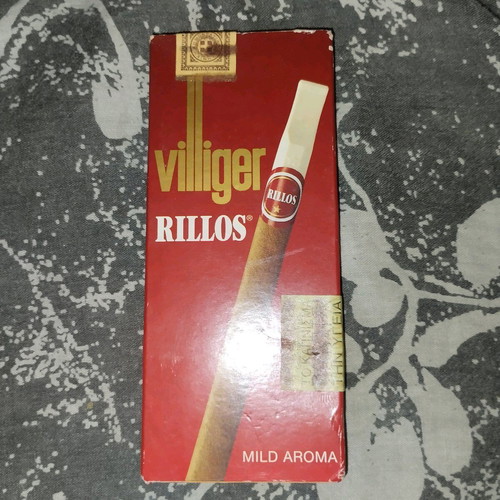 Villiger RILLOS cigar pack new with ΔΡΧ. 1500 stamp, 5 pieces