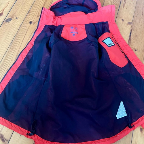 Musto Volvo Ocean Race BR1 Jacket Women Coral Size EU38 Like New