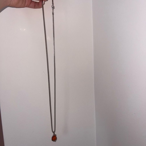 Vintage necklace with stone like new, unused