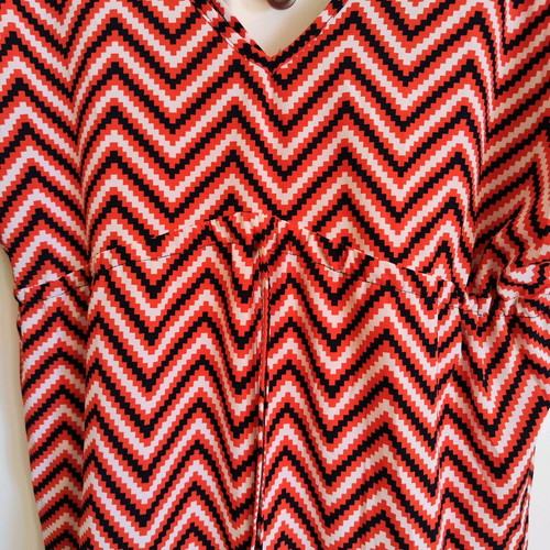Caftan dress like new, one size, blue and orange
