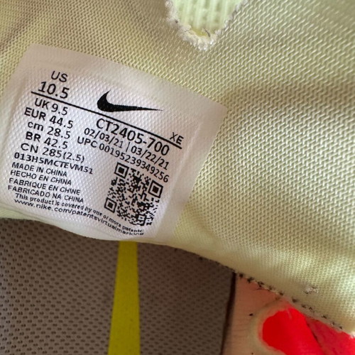 Nike Air Zoom Rival Fly 3 shoes like new, size 44.5, pink and yellow