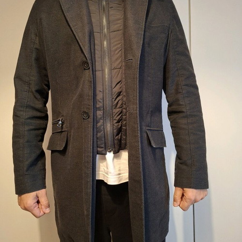 Springfield men's coat gray with removable lining like new