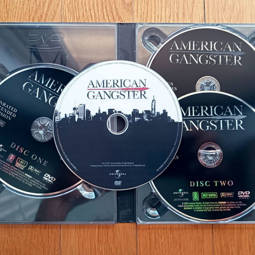 American Gangster DVD μεταχειρισμένο, 3 δίσκοι συλλεκτική έκδοση με υπότιτλους