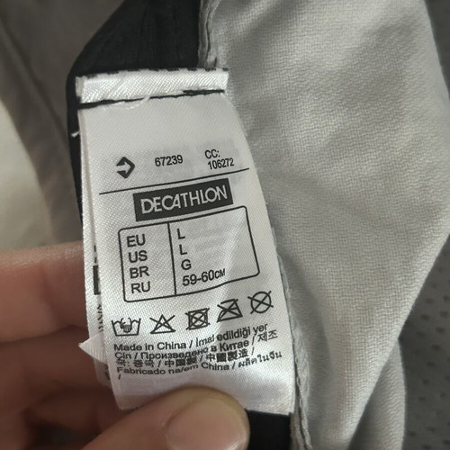 Decathlon Light Grey Trilby Hat, size L