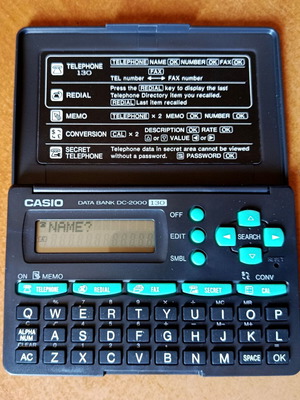 Casio DC-2000 electronic organizer new with manual
