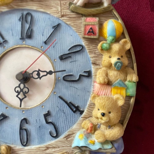 Children's analog wall clock like new