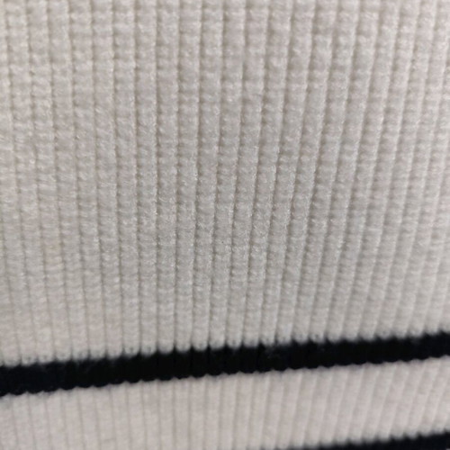 MANGO white vest/sweater with stripes size XL new
