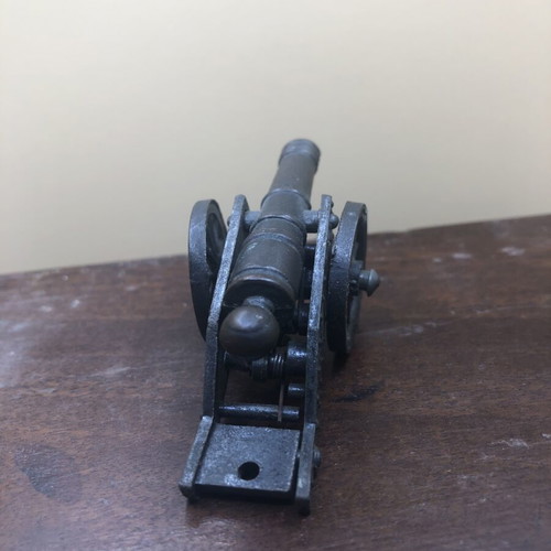 Metal miniature victory cannon used