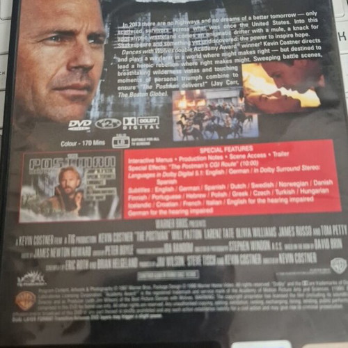 THE POSTMAN DVD, Κέβιν Κόστνερ, ελληνικοί υπότιτλοι